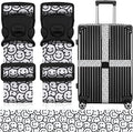 2 Pack Luggage Straps for Suitcases, Adjustable Travel Belt by ZHOMA