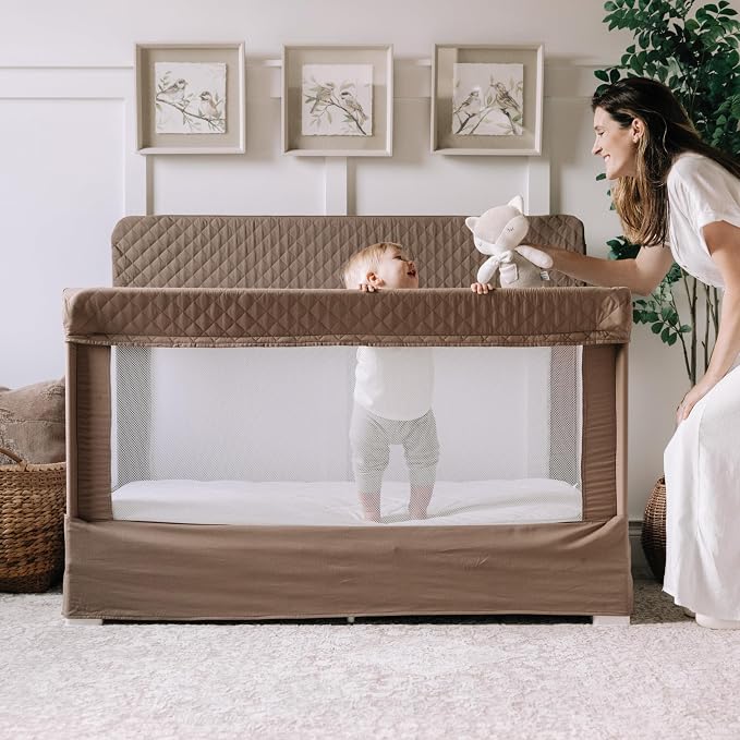 Baby Delight Lunaire Full Size Crib | Breathable Mesh Baby Crib | Tool-Free - Image 4
