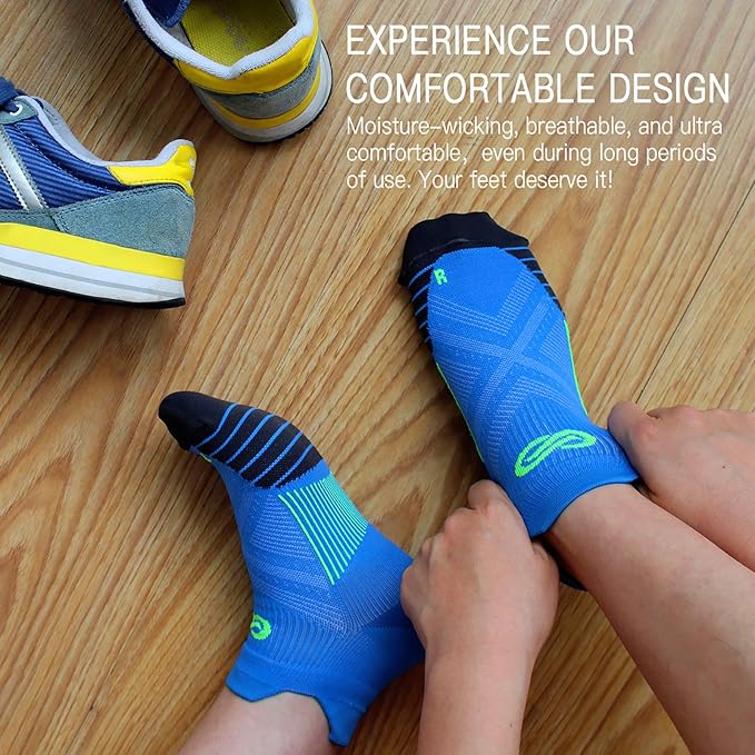 PAPLUS Ankle Compression Sock for Men and Women 2/4/6 Pairs, Low Cut - Image 5