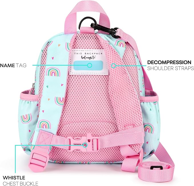 mibasies Backpack Leash for Toddlers 1-3: Baby Backpack for Girls - Image 2