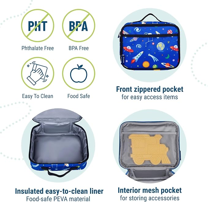 Wildkin Kids Insulated Lunch Box – Durable and Reusable - Image 4