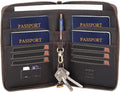 STAR VISTA Lorenzo Full Grain Leather Family Passport Wallet by STARVISTA