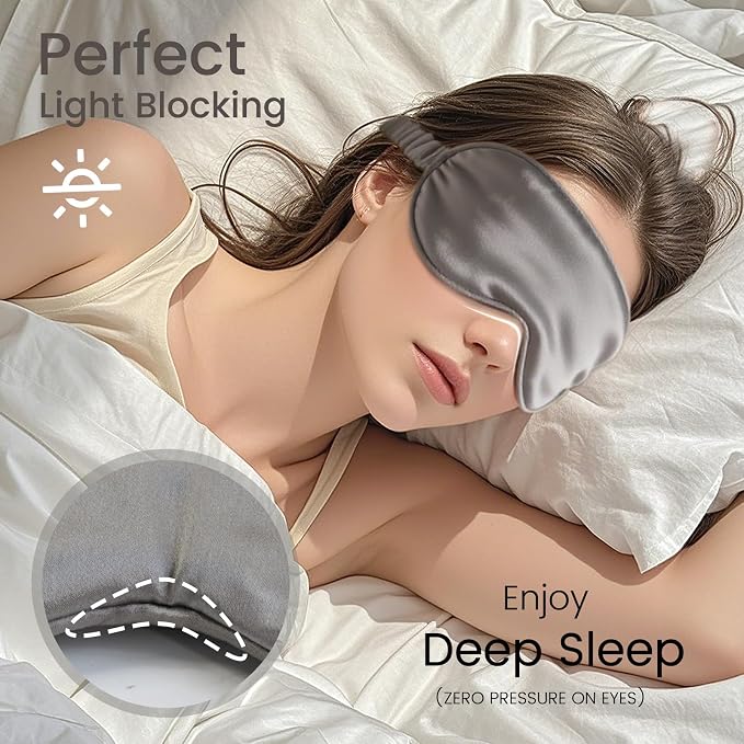 Pure 22 Momme 6A Grade Mulberry Silk Sleep Mask - Image 3