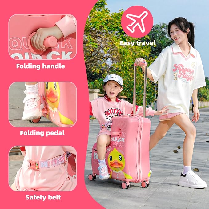 Kids' Lightweight Ride on Luggage - Image 2