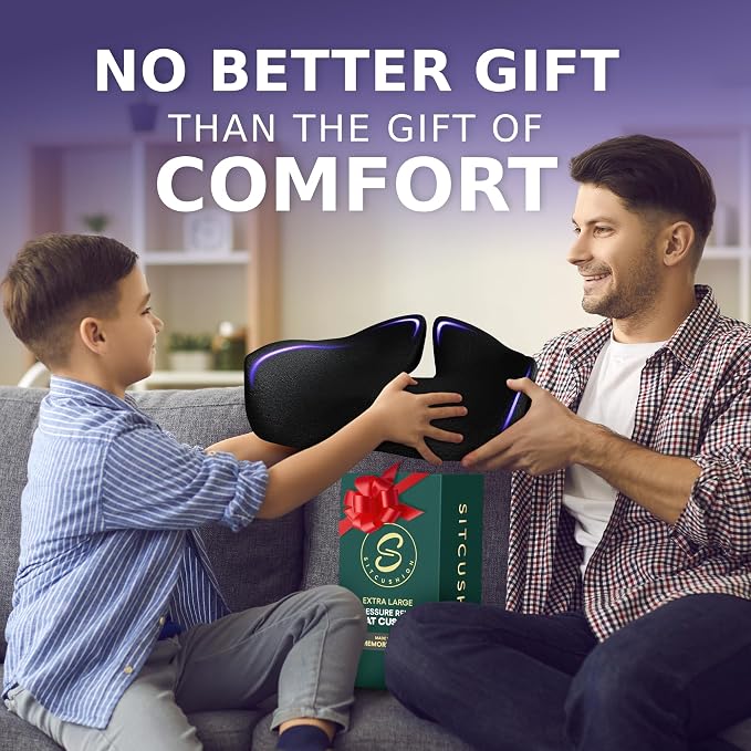 Pressure Relief Seat Cushion for Tailbone Pain – X Large Office Chair Cushion - Image 9