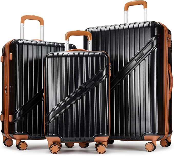 GinzaTravel Luggage Sets 3-Piece Expandable Suitcases by PRIMICIAAuthorizedProducts