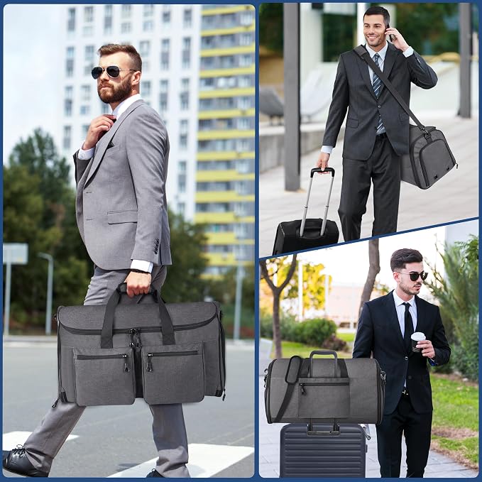 Convertible Duffle Bags for Travel Carry On Suit Duffle Bags - Image 7