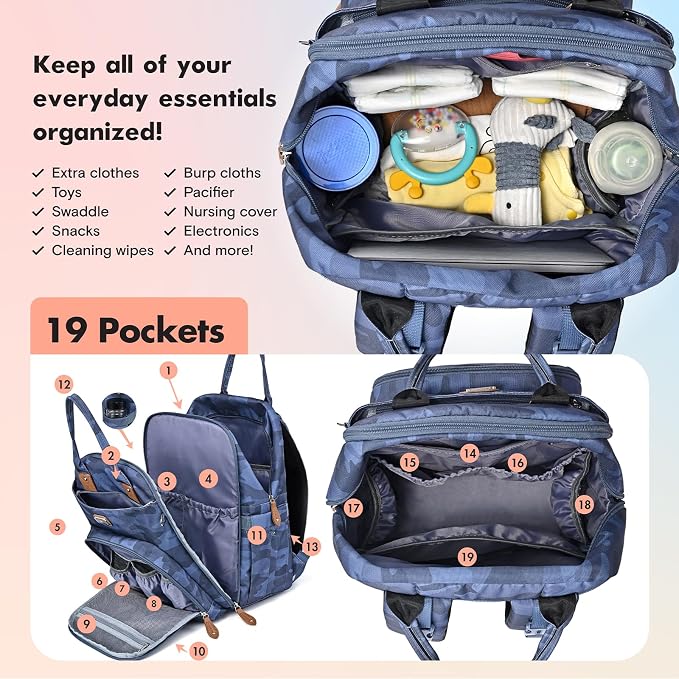Dikaslon Diaper Bag Backpack - Image 3