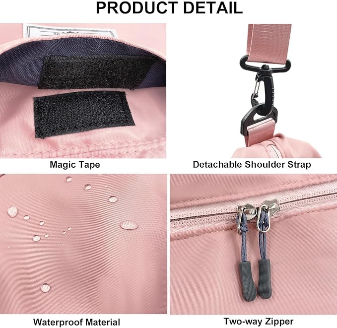 Travel Duffle Bag, Waterproof Sport Tote Gym Bag - Image 5