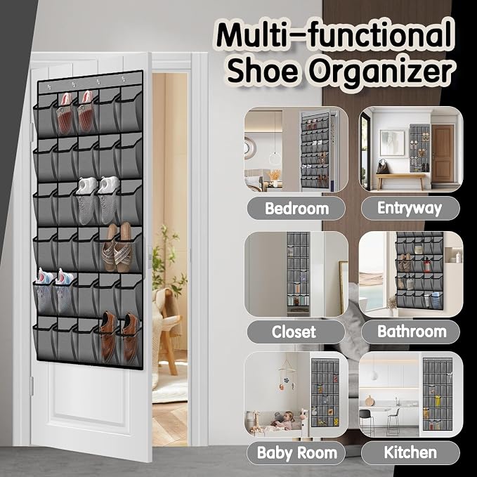 2PCS Over the Door Shoe Organizer - Image 5