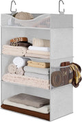 StorageWorks Hanging Closet Organizer, 3-Shelf Hanging Closet Shelves by StorageWorks