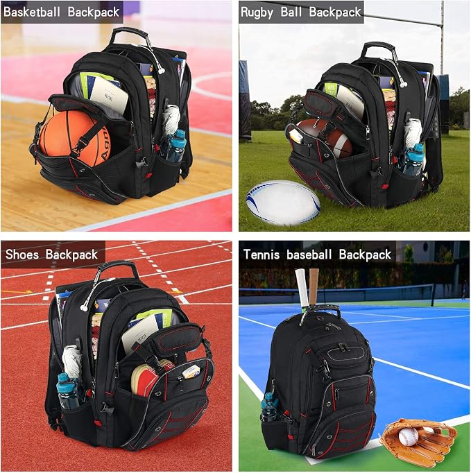 VECKUSON Large 18.4 Inch Laptop Backpack - Image 5