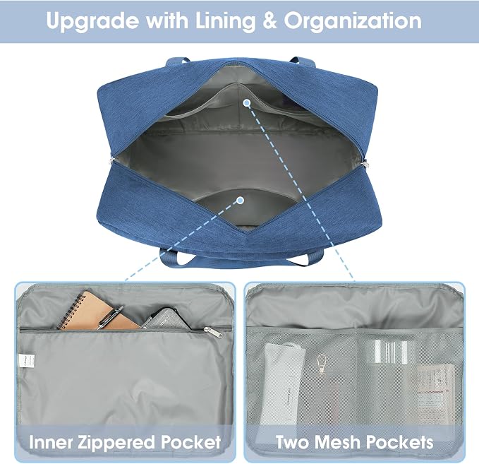Carry on luaggage 22x14x9 Airlines Approved Foldable Carry on Bag Packable - Image 3