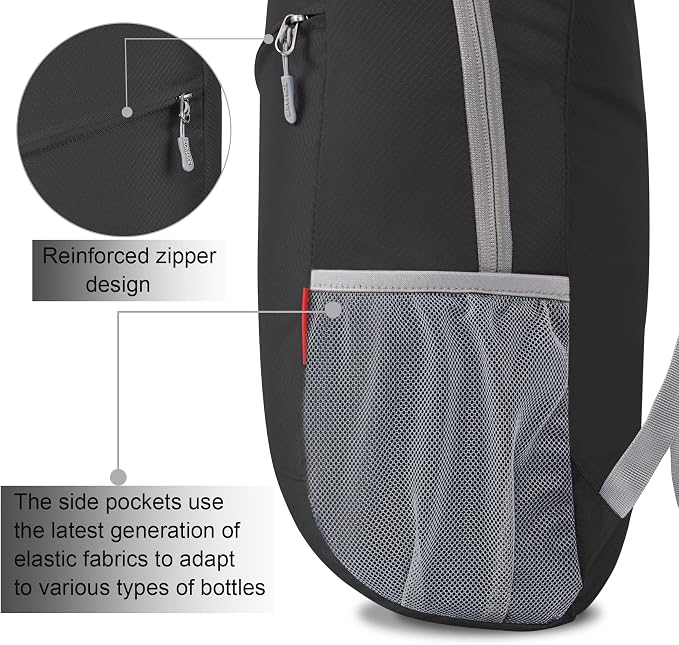 ZOMAKE Lightweight Packable Backpack 20L, Foldable Backpacks Small Daypack - Image 4