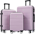 Merax Luggage Sets of 3 Piece Carry on Suitcase Airline Approved, Hardcase by Merax