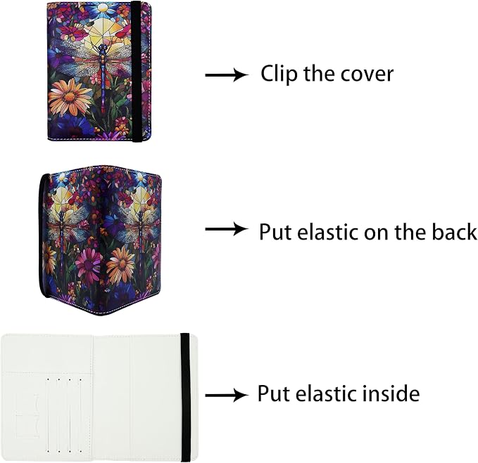 Passport Holder for Women and Men PU Leather Passport Cover for Travel - Image 3