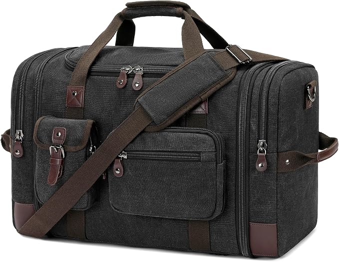Travel Duffle Bag for Men, Heavy Duty Canvas Duffle Bag, Carryon Bags for by THYWD