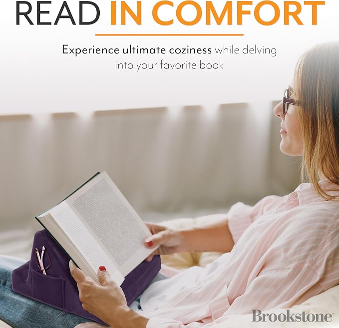 Brookstone, Memory Foam Lap Desk Tablet Holder, Holds Phones, E-Book Readers - Image 4