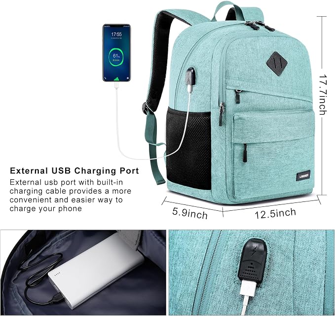 School Backpack for Teen Girls and Boys, Bookbag for College - Image 4