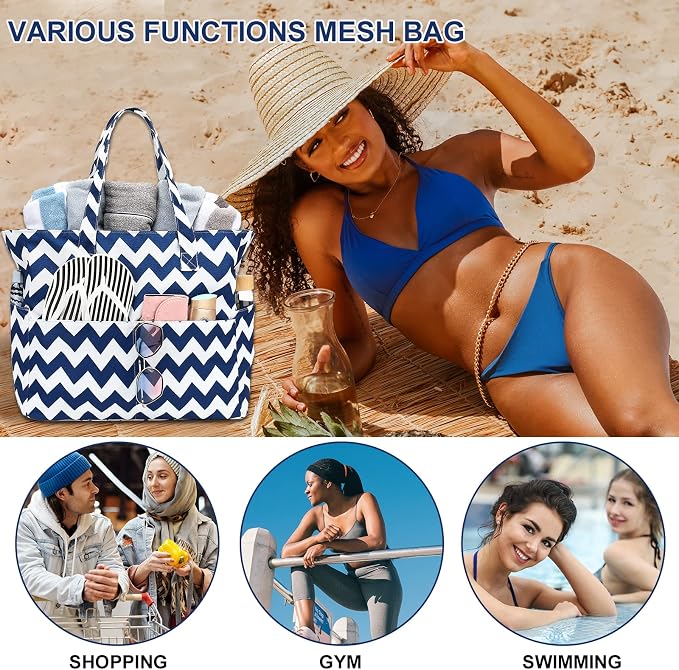 Waterproof Beach Tote Pool Bags - Image 9
