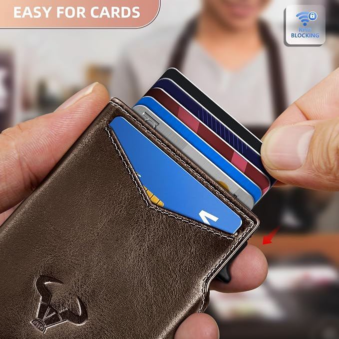 BULLIANT Men Wallet Gift Boxed, Slim Front Pocket Wallet Money Clip Card Holder - Image 5