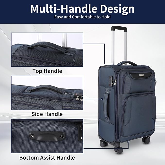 3-Piece Softside Expandable Luggage Set - Image 4