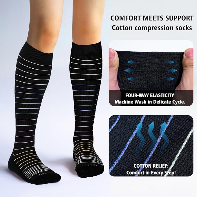 LEVSOX Thick Cotton Compression Socks - Image 3
