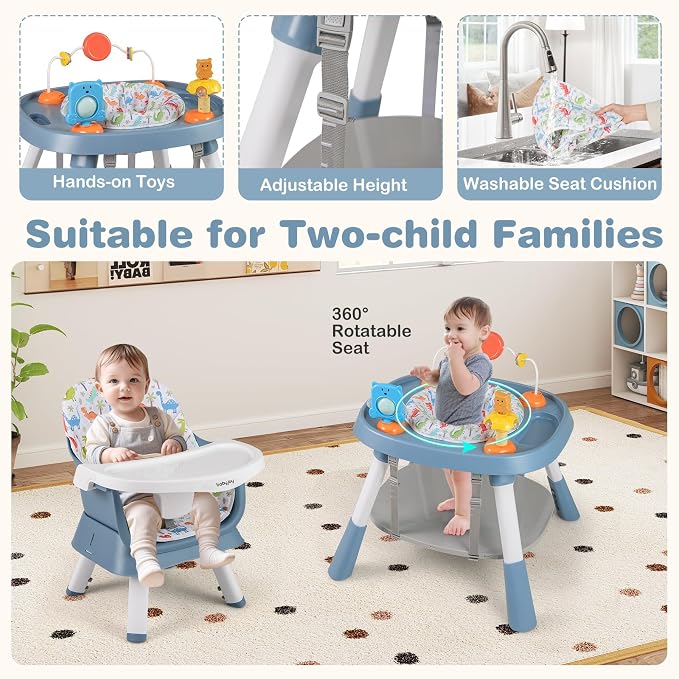 BABY JOY 16 in 1 High Chair, Convertible Baby Highchair - Image 3