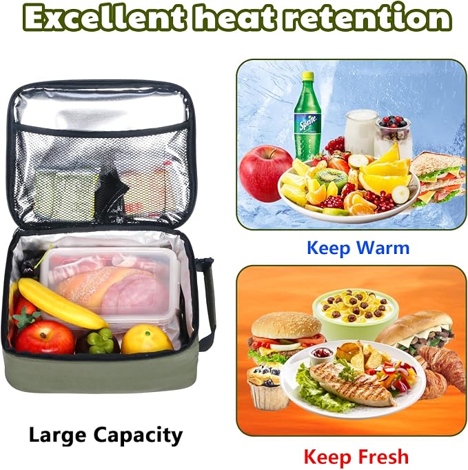 Hap Tim Insulated Lunch Bag Women, Reusable Lunch Box - Image 7