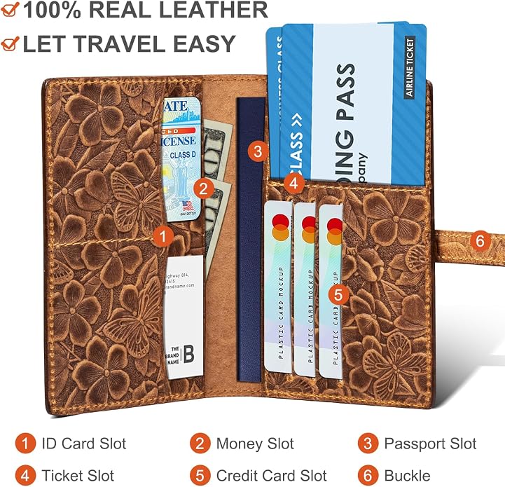 Genuine Leather Passport Holder - Image 4