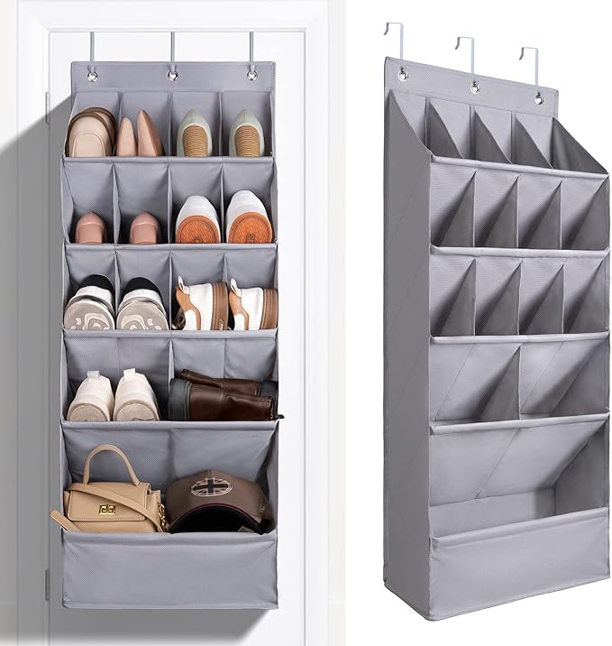 FENTEC 1 Pack Over-the-Door-Shoe-Organizers, Hanging Shoe Organizers by Fentec