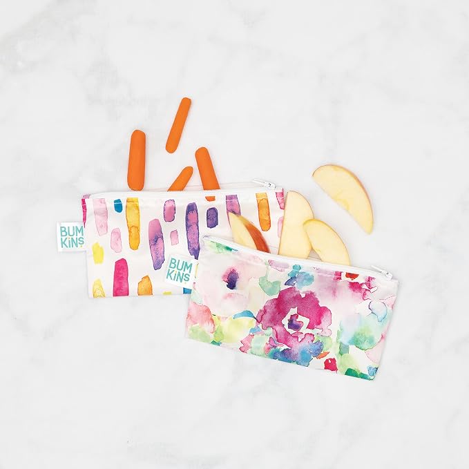Bumkins Reusable Snack Bags, for Kids School Lunch and for Adults Portion - Image 2