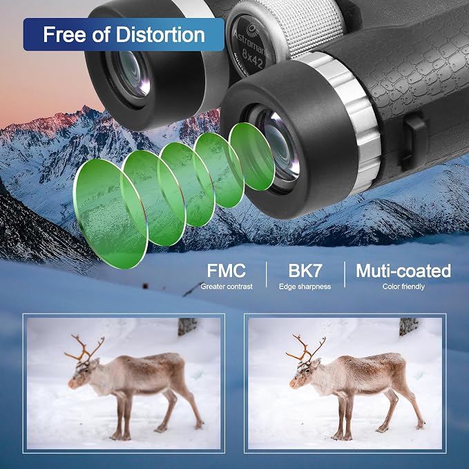 Astromania 8x42 Compact Binoculars -BK7 Prism -Gifts - Image 4