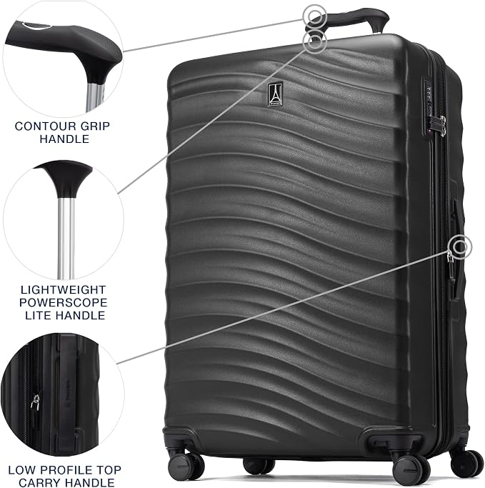 Travelpro Maxlite Air V2 Hardside Expandable Checked Luggage, 8 Spinner Wheels - Image 2