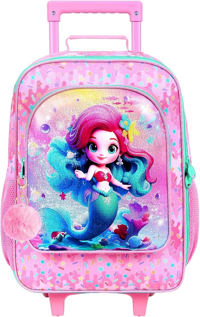 Kids Luggage for Boys Girls, Toddler Rolling Travel Carry on Suitcase by CCJPX