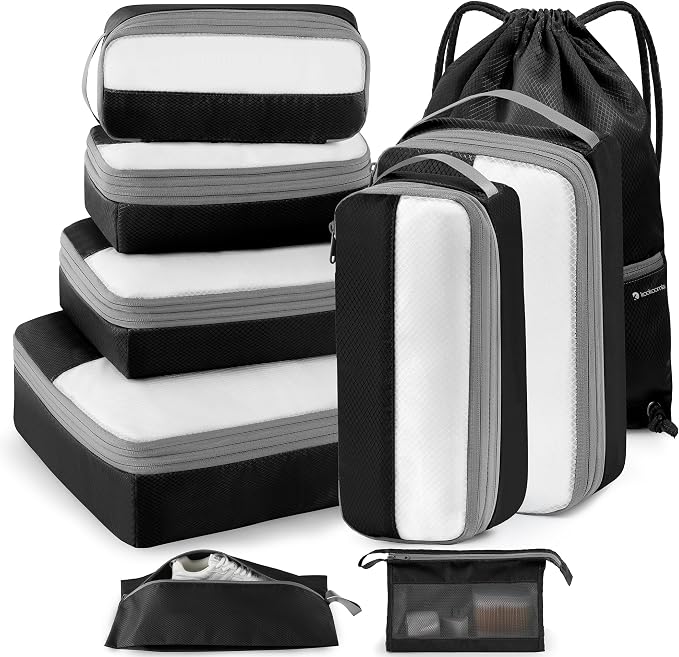 9 Set Compression Packing Cubes by KOOKOOMIA