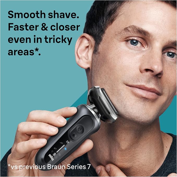 Braun Electric Shaver for Men, Series 7 7120s, Wet & Dry Shave, Turbo & Gentle - Image 2