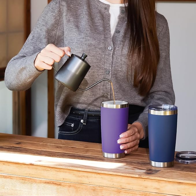 MEWAY 20oz Tumbler 12 Pack Double Wall Vacuum Insulated Travel Mug Bulk - Image 8