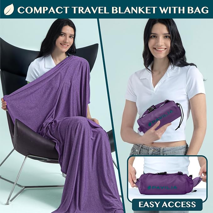 PAVILIA Travel Blanket Airplane Compact - Image 2