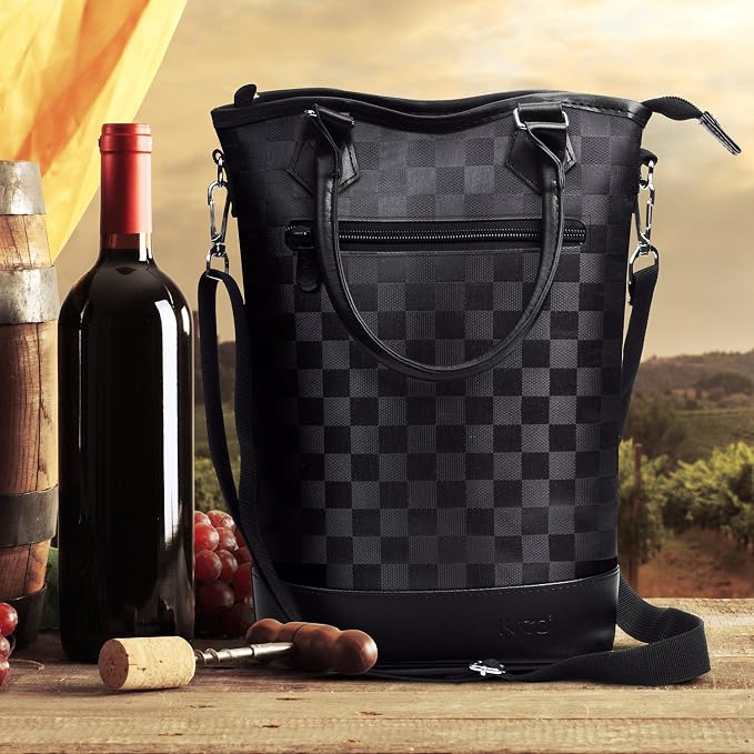 Tirrinia Insulated Wine Gift Carrier Tote - Image 6