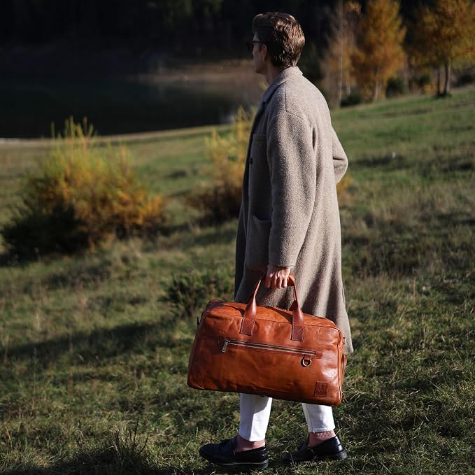 Berliner Bags Vintage Genuine Leather Duffle Austin XL - Image 4