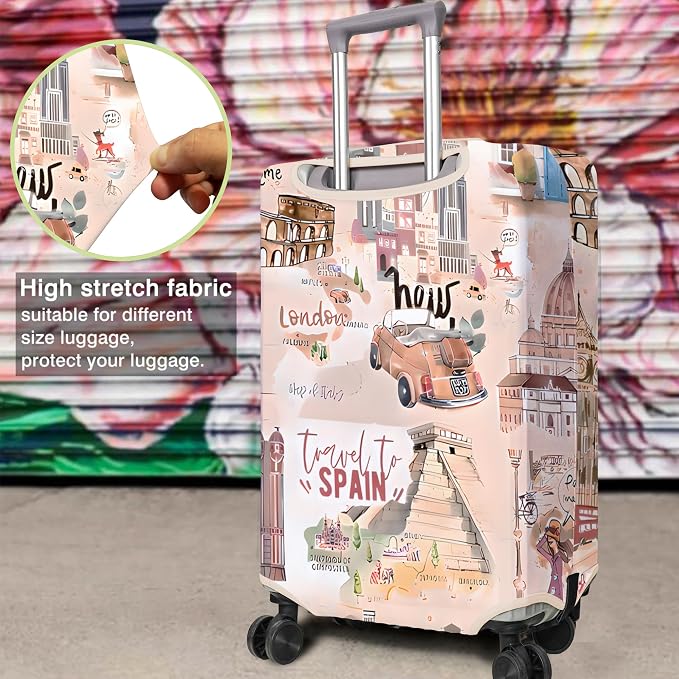 Travel Luggage Cover Suitcase Protector Fits 18-32 Inch Wheel Covers - Image 4