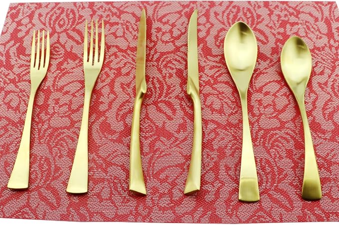 24-Piece Flatware Set, Extra Thick Heavy Duty - Image 2