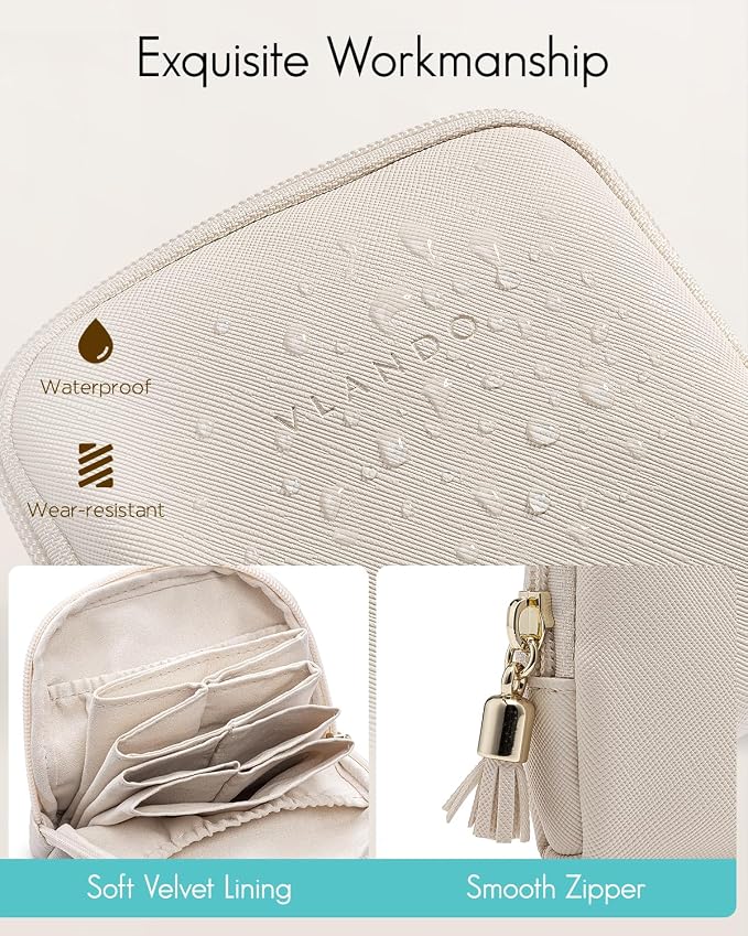 Vlando Mini Jewelry Travel Case, Jewelry Pouch Bags - Image 3