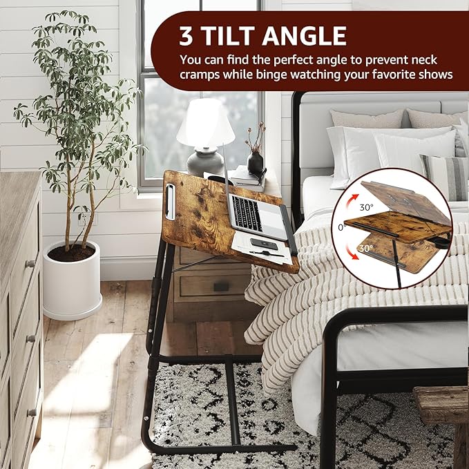 Folding TV Tray Adjustable Dinner - Image 5
