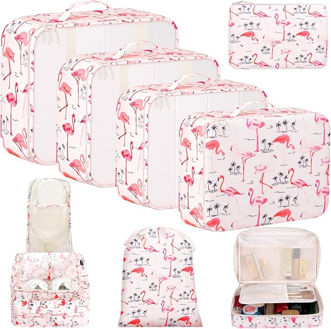 BAGAIL 8 Set Packing Cubes Luggage Packing Organizer Bags by BAGAIL