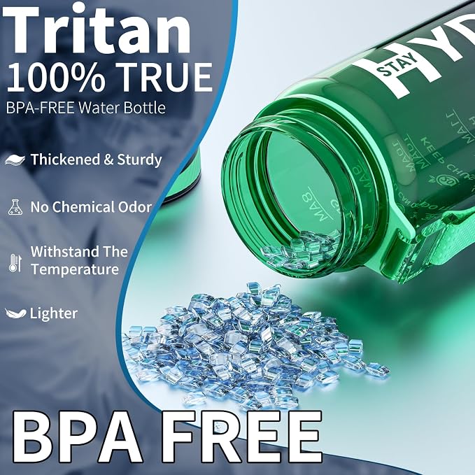 Water Bottle, 32 oz Motivational Water Bottles - Image 2