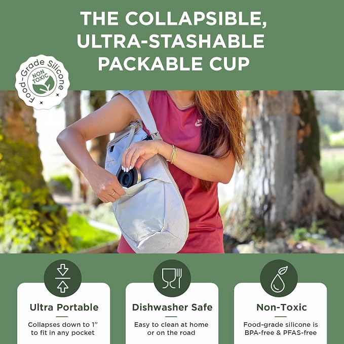 HYDAWAY Pocket Pint - 16oz Collapsible Silicone Cup - Reusable - Image 6