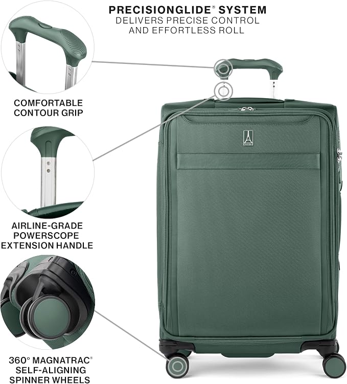 Travelpro VersaPack+ Lightweight Softside Expandable Checked Luggage, 8 Spinner - Image 2