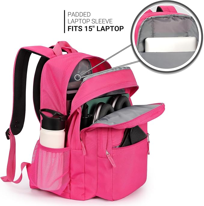 ZORFIN 26L Backpack for College, and Travel: Water Resistant Bookbag - Image 4